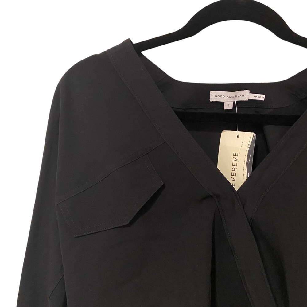 Good American Utility Wrap Bodysuit in Black - Picture 4 of 9
